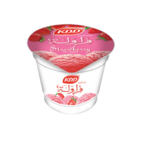 كى دي دي آيس كريم فراولة كاسات 100 مل‎